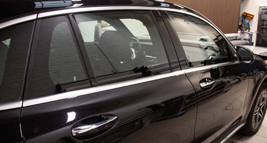 Mercedes - efter montering af solfilm